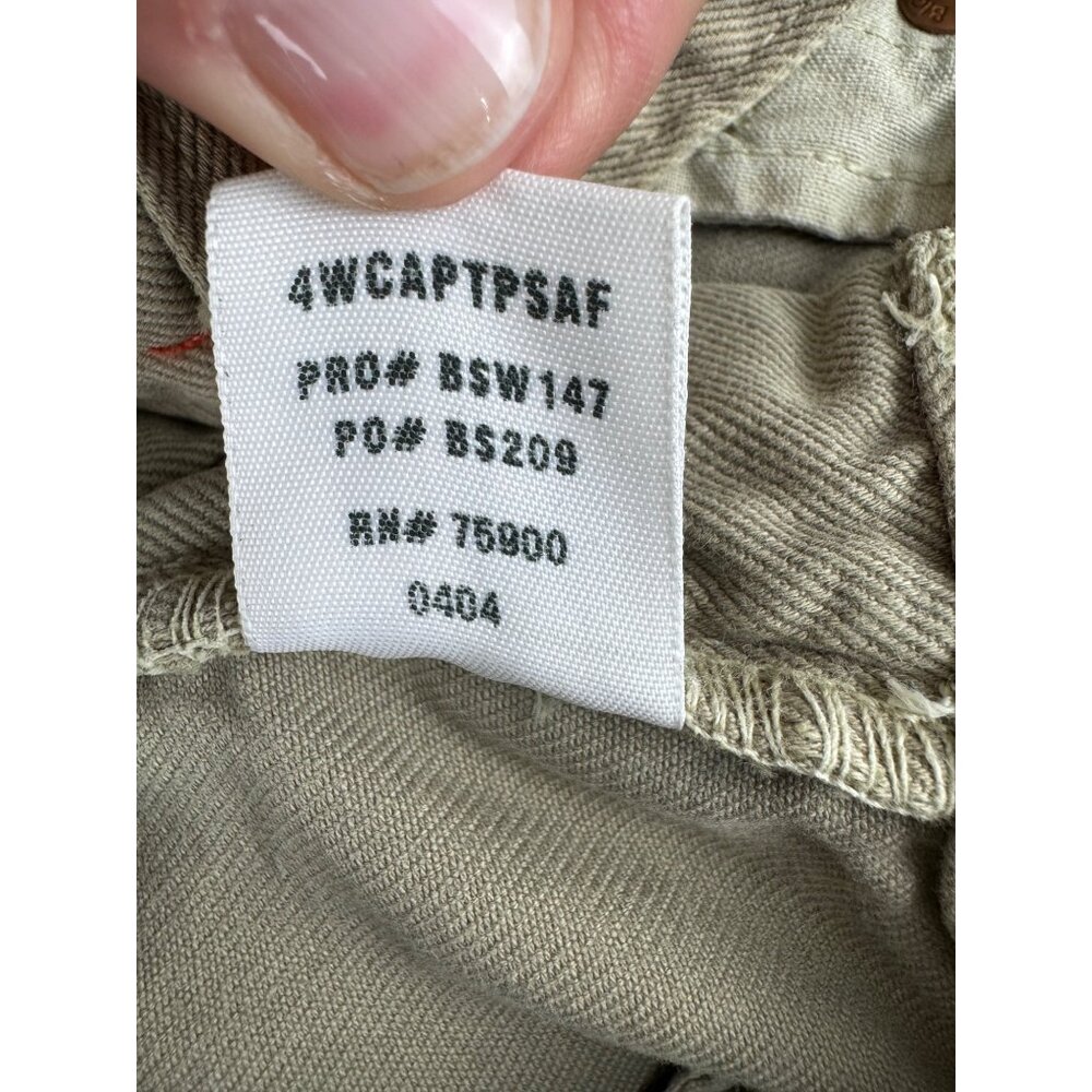 Womens Capri Pants Big Star Size 25R Beige Cotton Denim Made In USA Casual Wear - Picture 7 of 16